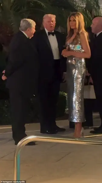 Melania Trump Steals the Spotlight in Silver at Mar-a-Lago’s Glittering New Year’s Eve Celebration