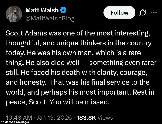 Scott Adams' Legacy: A Lasting Impact on Media and Politics Through Dilbert and Satire