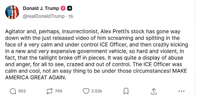 Trump Comments on ICU Nurse's Actions in ICE Confrontation That Sparked National Debate