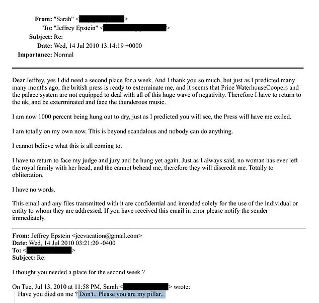 Sarah Ferguson's Royal Family Betrayal Exposed in Epstein Emails