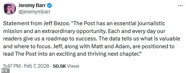 Washington Post's Sudden Leadership Shift and Unprecedented Layoffs Spark Questions About Bezos' Influence and Future of Journalism