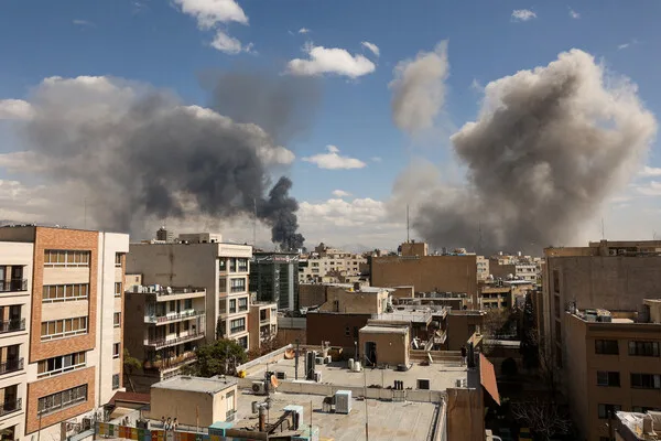 Tehran Emergency Services Continue Operations Amid Devastating Rocket Attack on Critical Infrastructure Hub