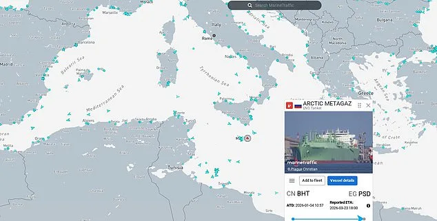 Drone Attack Sparks Fire on Russian LNG Tanker in Mediterranean