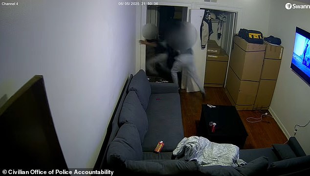 Body cam video shows Chicago officer shooting his partner during high-speed pursuit.